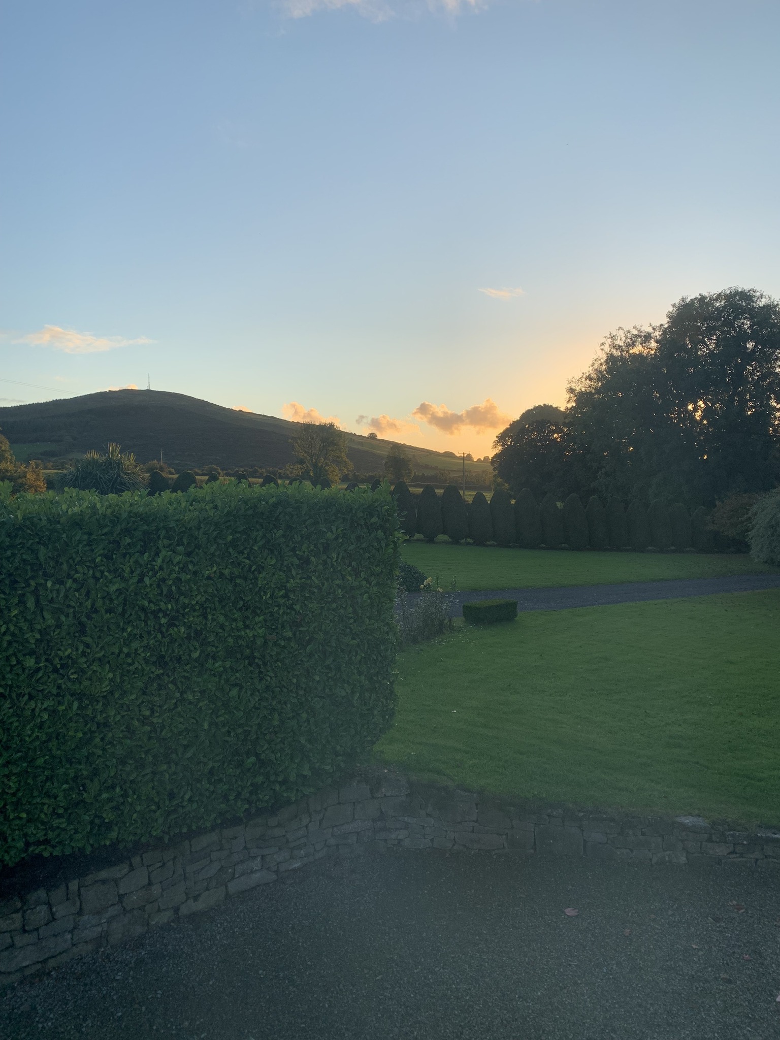 Sunrise over
        Knockfierna