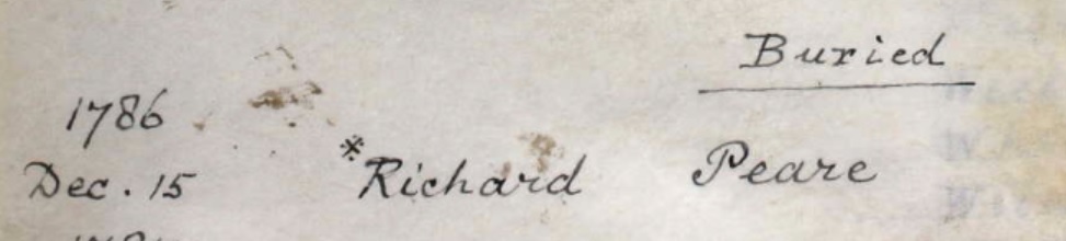 Richard Pere burial