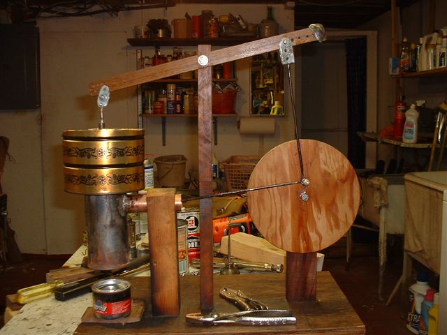 stirling hot air walking beam engine #27