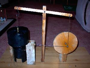 stirling hot air walking beam engine #3